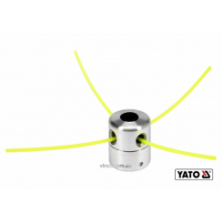 Головка для кріплення жилки до газонокосарок YATO : Ø=2.2-3.0 мм, l=200-430 мм, з алюмінію
