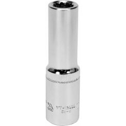 Головка торцева 12-гранна подовжена YATO: квадрат 1/2", М=11 мм, L=77 мм, шт