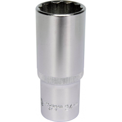 Головка торцева 12-гранна подовжена YATO: квадрат 1/2", М = 24 мм, l = 77 мм, шт