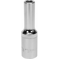 Головка торцева 12-гранна подовжена YATO: квадрат 1/2", М = 8 мм, L = 77 мм, шт