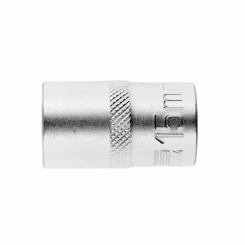Головка торцевая, 15 мм, 12-гранная, CrV, под квадрат 1/2, хромированная Stels