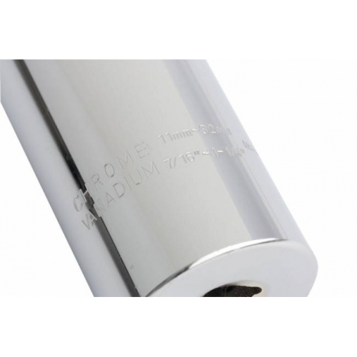 Головка торцева багаторозмірна (11-32 мм) під квадрат 1/2", CrV, хромована GROSS