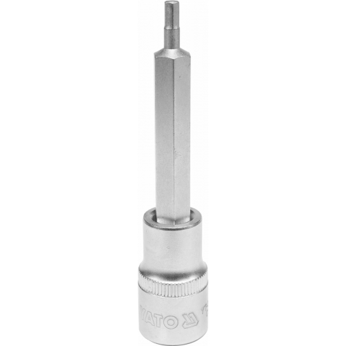 Головка торцева із квадр. 1/2" YATO з викруткою. 6-гран. вставкою, М4, l = 100 мм, шт
