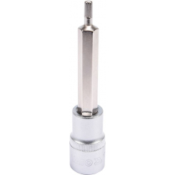 Головка торцева з викруткою. вставкою SPLINE YATO, із квадр. 1/2", M5, l=100 мм [20/120], шт