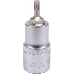 Головка торцева з викруткою. вставкою TORX YATO, з квадром. 1/2", Т25, л = 55 мм [40/240], шт