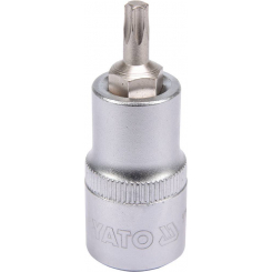 Головка торцева з викруткою. вставкою TORX YATO, з квадром. 1/2", Т27, л = 55 мм [40/240], шт
