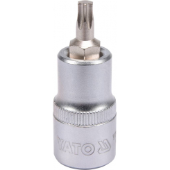 Головка торцева з викруткою. вставкою TORX YATO, з квадром. 1/2", Т30, л = 55 мм [40/240], шт