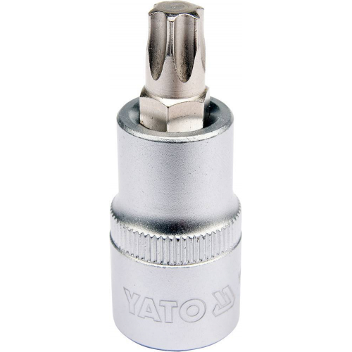 Головка торцева з викруткою. вставкою TORX YATO, з квадром. 1/2", Т50, л = 55 мм [40/240], шт