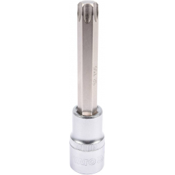 Головка торцева з викруткою. вставкою TORX YATO, з квадром. 1/2", Т55, л = 100 мм [20/120], шт