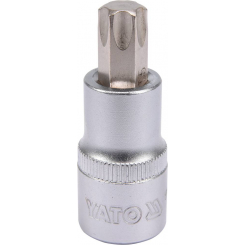 Головка торцева з викруткою. вставкою TORX YATO, з квадром. 1/2", Т55, л = 55 мм [40/240], шт
