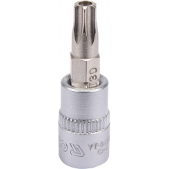 Головка торцева з викруткою. вставкою TORX YATO, з квадром. 1/4", Т30, 1 = 37 мм [150/600], шт