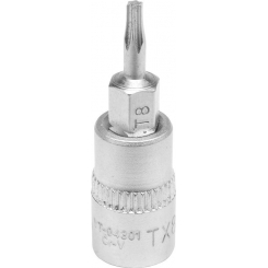 Головка торцева з викруткою. вставкою TORX YATO, з квадром. 1/4", Т8, 1 = 37 мм [150/600], шт