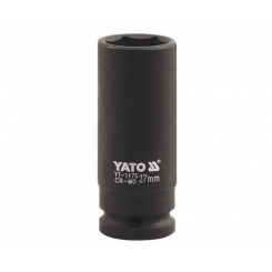 Головка ударна YATO, з квадром. 1", М = 27мм, l = 90мм, [6/24], шт