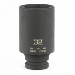 Головка утакрна подовжена шестигранна, 32 мм, 1/2, CrMo Stels