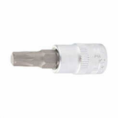 Головка з битою вставкою T25, квадрат 1/4, CrV Stels