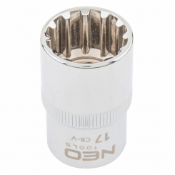 Головка змінна  Spline 1/2" 17 мм