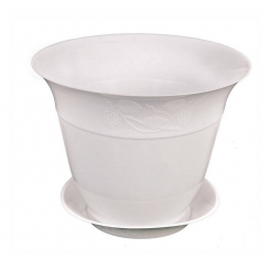 Горщик квітковий ГОСПОДАР "МОЛДОВА" Ø25 см білий 92-8045