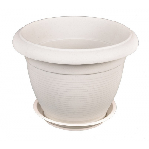 Горщик квітковий ГОСПОДАР "РИМ" Ø8 см білий 92-8017