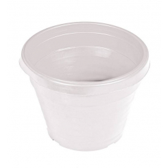 Господар Горщик квітковий Ø 12 см без піддону білий, Арт.: 92-8002