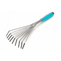 Граблі віялові MASTERTOOL з пластиковою ручкою 9 зубів 400х135 мм 14-6184