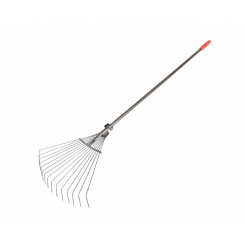 Граблі віялові розсувні дротові MASTERTOOL з ручкою фарбовані 14-6296