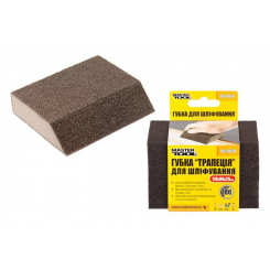 Губка для шліфування MASTERTOOL ТРАПЕЦІЯ Р180 110х90х25 мм 08-0618