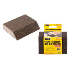 Губка для шліфування MASTERTOOL ТРАПЕЦІЯ Р320 110х90х25 мм 08-0632