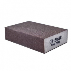 Губка шліфувальна S&R 100х70х25 мм зерно 220