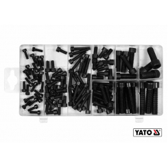 Гвинти із циліндричними головками під шестигранний шліц YATO: М4-М10, 106 шт.