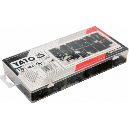 Гвинти із циліндричними головками під шестигранний шліц YATO: М4-М10, 106 шт.