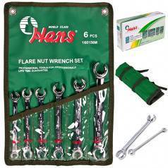 HANS. Набір ключів розрізних 8-19 мм, 6 попер. (160156M)