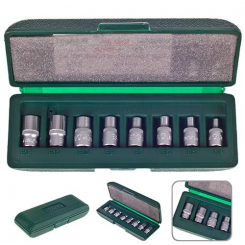HANS. Набір торц головок зовнішній торкс 1/4", Е4-Е12, 8 предм. (26410-8)