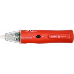 Індикатор напруги YATO контрольний, 5-1000, плоский шліц SL4.5 мм, регулятор чутливості.