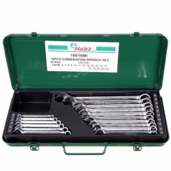 Інструмент HANS. Набір ключів комбінування. 6-24 мм 16 попер. метал. кейс (16616MI)