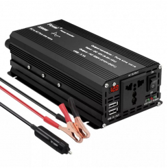 Інвертор перетворювач Foval 12-220V 1500W Чистий синус