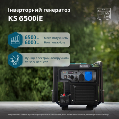 Інверторний бензиновий генератор KS 6500iE