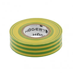 Ізоляційна стрічка, жовто-зелена HOEGERT 20 HT1P286