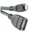 Кабель PowerPlant OTG USB 2.0 AF-Micro, 0,5м
