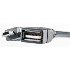 Кабель PowerPlant OTG USB 2.0 AF – Mini, 0.5м