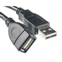 Кабель PowerPlant USB 2.0 AF-AM, 0.1м