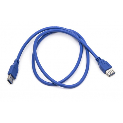 Кабель PowerPlant USB 3.0 AF-AM, 1м