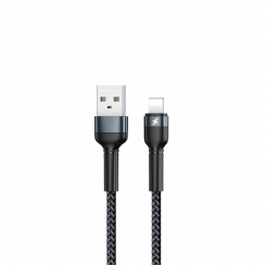 Кабель Remax Jany USB 2.0 to Lightning 2.4A 1M Чорний (RC-124i)