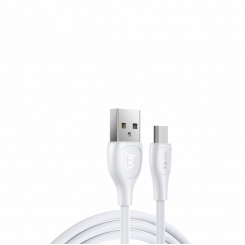 Кабель Remax Lesu Pro USB 2.0 to microUSB 2.1A 1M Білий (RC-160m-w)