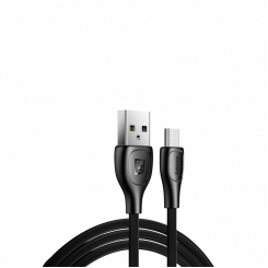 Кабель Remax Lesu Pro USB 2.0 to microUSB 2.1A 1M Чорний (RC-160m-b)