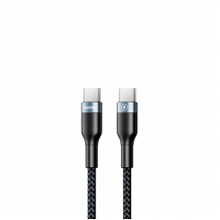 Кабель Remax Sury 2 Type-C to Type-C PD 3А 1M Чорний (RC-010-b)