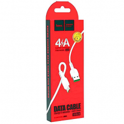 Кабель USB-micro USB hoco X33, 4А, білий, 1м (кор.) (2)