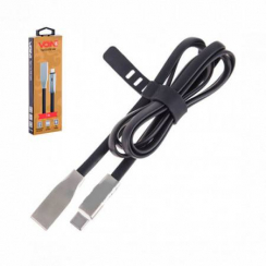 Кабель VOIN VP-006BK USB-type C 1m black з індикатором