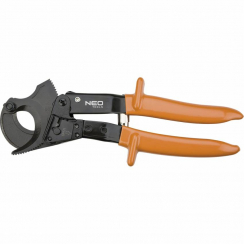 Кабелеріз для мідних алюмінієвих кабелів, 250 мм, з тріскачкою