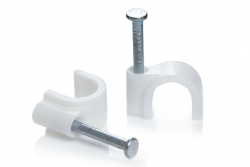 Кабельна кліпса кругла 6мм (пач 100шт) APRO