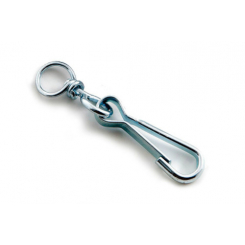 Карабін пружинний з вертлюгом 60мм оц. (пачка, кратно 50шт) APRO